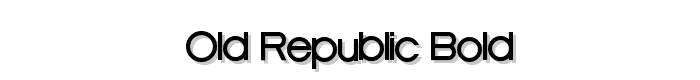 Old Republic Bold font